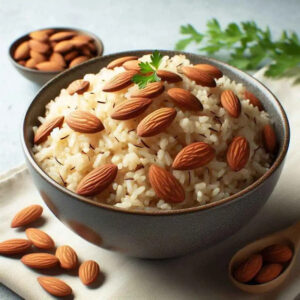 Almond-rice-for-weight-loss