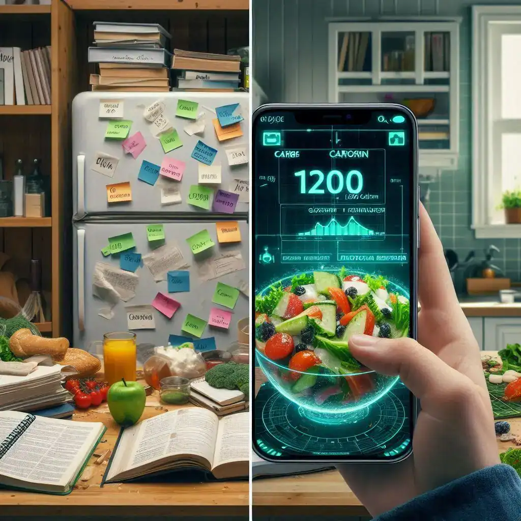 AI weight loss app in 2025 vs. outdated generic diet plans for personalized nutrition."